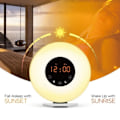 Miniatyrbillede 5 af 7: Analog solopgang solnedgang søvn lys vækkeur med FM-radio (australsk