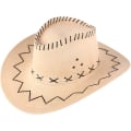 Pikkukuva 1 / 5: Cowboy-hattuasuste leveälierinen lännen cowgirl villin lännen hatut -Beige