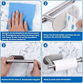 Pikkukuva 4 / 5: Itsekiinnittyvä WC-paperiteline, ruostumattomasta teräksestä valmistettu WC-paperiteline, WC:t