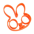 Pikkukuva 3 / 4: Silikoninen munakakkupannun muotti (oranssi)