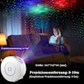 Miniatyrbilde 2 av 5: Vegglamper LED stjernehimmelprojektor, Nigecue Smart LED stjerneprojektor 3D Gala KLB