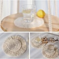 Miniatyrbilde 4 av 8: 2 stk Boho-stil Håndlagde Makrame-Underlag i bomull KLB