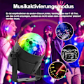 Miniatyrbillede 2 af 6: Discokugle Disco Lys LED Disco DJ Lampe 3W RGB Scenelys KLB