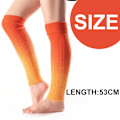 Pikkukuva 2 / 5: Naisten muodikkaat talviset leggings-saappaat pitkät jalkalämmittimet neulotut oranssit KLB