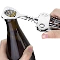 Miniatyrbillede 6 af 8: Vingåbner i rustfrit stål med vinger, tjenerkorketrækker korketrækker KLB