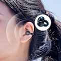 Miniatyrbillede 6 af 6: Trådløse øreklips-knogleledningshovedtelefoner Bluetooth sort