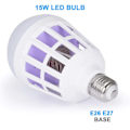 Miniatyrbild 3 av 3: Elektronisk myggdödande lampa 2 i 1 UV LED elektronisk insektsflugdödare för inomhus- och utomhusbruk