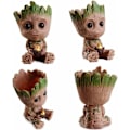 Miniatyrbild 5 av 5: Dekorativ blomkruka med dräneringshål i form av Baby Groot från Guardians of the Galaxy, 9 x 9 x 13 cm KLB
