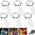 Miniatyrbillede 4 af 7: LED-lyskæde batteri, 10 stk. 2M 20LED mikro batteridrevet kobber KLB