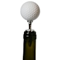 Miniatyrbillede 1 af 4: Golfbold og Tee-formet Vinstop Størrelse: 10 x 4,2 cm (Farve: Sølv)