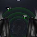 Miniatyrbild 4 av 5: Gaming headset vit med brusreducerande mikrofon färg RGB-lampor