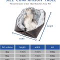 Miniatyrbilde 4 av 5: Katteseng, vaskbar fluffy kattematte - 2-i-1 myk sofaseng