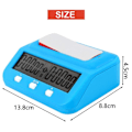 Miniatyrbillede 3 af 6: HQT101 Plast Skakur - Go Skak Timer (Vinfarvet)