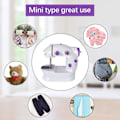 Miniatyrbilde 5 av 5: Elektrisk mini symaskin reisesymaskin KLB