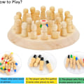 Miniatyrbild 2 av 7: Gxhong Memory Match Stick Chess, Träspel, Träminnesspel, Memory KLB