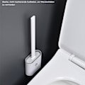 Miniatyrbillede 7 af 8: Toiletbørste, skridsikkert toiletsæt, badeværelsestilbehør, toiletbørste silikone med
