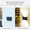 Miniatyrbillede 6 af 6: 4LED Ni-MH Solcelle Have Lamper til Udendørs Have Dekoration Væglampe