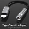 Miniatyrbillede 3 af 5: USB C til 3,5 mm hunadapter Type C hovedtelefon audio jack grå