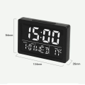 Miniatyrbild 3 av 7: Stor skärm LED väckarklocka multifunktionell elektronisk väckarklocka (svart G