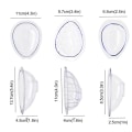 Miniatyrbillede 2 af 5: 3 stk./sæt påskeæg chokoladeform kage konfekture værktøjer kage dekorationer bagning slikform polycarbonat chokoladeform