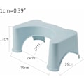 Pikkukuva 2 / 5: Jalkatuki Kylpyhuone Squatty Potty WC-jakkara Lapset Raskaana Oleva Nainen Istuin WC-jakkara Aikuisille Miehille Naisille Mukava Kyykkyapuaskeljakkara, Sininen KLB