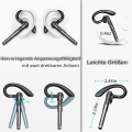 Miniatyrbillede 2 af 6: Bluetooth-headset med mikrofon, Bluetooth-headset 5.1 med CVC 8.0 dobbelt mikrofon LED