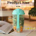 Miniatyrbilde 3 av 5: Hvit Frisk Salatbeholdersett for å Ta Med, Hold deg i Form Salat Shaker Cup med Gaffel og Dressingholder, Sunn Salatbeholder, Grønnsaksfrokost for å Ta Med, F