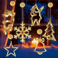Miniatyrbilde 1 av 5: LED gardinlys sugekopp - Juledekorasjon KLB