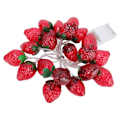 Miniatyrbild 3 av 8: 9,8 Fu 20 LED-fruktljusslinga batteridriven jordgubbe KLB
