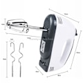 Miniatyrbillede 3 af 5: KN007364 100 W husholdnings elektrisk piskeris med 7 hastighedsniveauer og ve