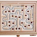 Miniatyrbild 1 av 7: Barn Pedagogisk Labyrint Leksak 3D Labyrint Trä Pussel Spel Labyrint KLB