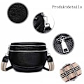 Miniatyrbild 4 av 5: Crossbody väska dam bred rem, midjeväska dam läder handväska, liten