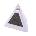 Miniatyrbild 3 av 6: 2 st Färgförändrande Pyramid Digital LCD Väckarklocka Termometer Temperatur Datum