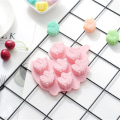Miniatyrbillede 5 af 7: 4 stk. Enhjørning Pony Chokolade Candy Kage Bageform Silikoneform Farver w