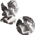Miniatyrbillede 4 af 5: Resin Kerub Engel Have Statue, Charmerende Engel Skulptur, Mindesmærke Statue til