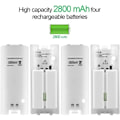 Miniatyrbillede 2 af 8: Fjernbetjening Oplader 4 i 1 Wii Oplader Station med Hvid KLB