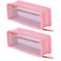 Miniatyrbillede 1 af 5: 2 stk. Markørpen Etui Blyantpose Stationær Taske Pink KLB