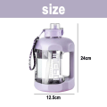 Miniatyrbillede 2 af 6: 1,5L Halv Gallon Kande Silikone Drikkesuger BPA Fri Lilla KLB