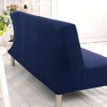 Miniatyrbilde 3 av 5: Elastisk Clic Clac-trekk til 3-seters sofa, ensfarget trekk til stue, marineblå