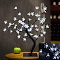 Miniatyrbillede 1 af 4: Kirsebærblomst Bonsai Træ Lampe, 45cm LED Lampe Træ Julepynt, 48