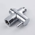 Miniatyrbilde 5 av 5: 3-veis ventil solid messing 3/8\"-12/17 T-adapter avledningsventil for toalett,ve