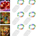Miniatyrbillede 1 af 7: Pakke med 6 LED-lyskæder batteri, 2M 20 LED kobbertrådslyskæder KLB