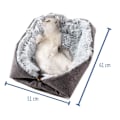 Miniatyrbillede 2 af 5: shimytop Katteseng Vaskbar Fluffy Kattepude - 2 i 1 Kattesoveplads Kat KLB