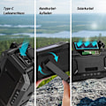 Miniatyrbild 5 av 7: Nödradio Stänksäker Bluetooth-högtalare Bärbar AM/FM Solv vev