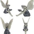 Miniatyrbilde 3 av 6: Hagedekorasjon, sittende magisk fe, sittende alvhage