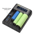 Miniatyrbilde 7 av 7: 18650 batterilader 4 spor for 18650 21700 26650 Lithium AA AAA