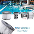 Miniatyrbillede 3 af 5: Swimming Mscomft 4-pak erstatningsfilter til MSPA boblebadfilter - filterpatron KLB