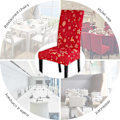 Miniatyrbilde 7 av 7: Set med 4 jule-stoltrekk, stretch, jul 2 KLB