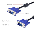 Miniatyrbillede 2 af 7: 3 stk. HD15 VGA-videokabel til tv-computer 3 stk. 3m han til han