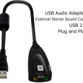 Miniatyrbilde 6 av 7: Eksternt USB-lydkort for datamaskin USB-lydstereoadapter for eksternt